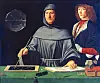 Painting of Luca Pacioli, attributed to Jacopo de' Barbari. [MUSEO DI CAPODIMONTE]