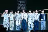 Members of new boy band Close Your Eyes pose for photos during their debut showcase held on April 2 at the Yes24 Live Hall music venue in eastern Seoul. [DANIELA GONZALEZ PEREZ]