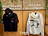 Merchandise, such as T-shirts, hats and hoodies, are available. [DANIELA GONZALEZ PEREZ]
