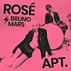 The cover image for ″APT.″, a collaborative single by Blackpink's Rosé with American pop star Bruno Mars, provided by The Black Label [YONHAP]