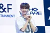 AHOF’s JL poses for photos during a showcase for the release of the first EP, “Who We Are,” at Yes24 Live Hall in eastern Seoul on July 1. [DANIELA GONZALEZ PEREZ]
