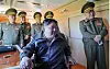 North Korean leader Kim Jong-un supervises a combined strike drill involving long-range artillery and missile systems on May 8. [YONHAP]
