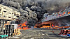Black smoke and flames are seen billowing from a fire that broke out at a household goods manufacturing factory in Eumseong County, North Chungcheong, on Jan. 30. [NEWS1]
