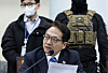Democratic Party Rep. Park Sun-won speaks during a hearing at the National Assembly in Yeouido, western Seoul, on Feb. 21. [NEWS1]