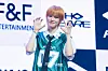 AHOF’s Park Ju-won poses for photos during a showcase for the release of the first EP, “Who We Are,” at Yes24 Live Hall in eastern Seoul on July 1. [DANIELA GONZALEZ PEREZ]