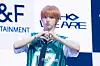 AHOF’s Park Ju-won poses for photos during a showcase for the release of the first EP, “Who We Are,” at Yes24 Live Hall in eastern Seoul on July 1. [DANIELA GONZALEZ PEREZ]