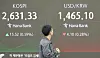 A screen in Hana Bank's trading room in central Seoul shows the Kospi opening on March 26. [YONHAP]