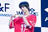 AHOF’s Chih En poses for photos during a showcase for the release of the first EP, “Who We Are,” at Yes24 Live Hall in eastern Seoul on July 1. [DANIELA GONZALEZ PEREZ]