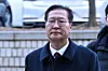 Former Justice Minister Park Sung-jae, facing charges of playing a key role in an insurrection, attends his second trial at the Seoul Central District Court in Seocho District, southern Seoul, on Feb. 9. [JOINT PRESS CORPS]