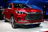 A BYD Dynasty electric concept car is displayed at Shanghai Auto Show's media day in Shanghai, China, on April 19, 2017. [YONHAP/REUTERS]