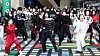 Participants of 2023 SeoulCon's K-pop dance cover event dance to a song as visitors watch them at Dongdaemun Design Plaza in eastern Seoul on Dec. 31, 2023. [NEWS1]