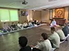 Foreigners mediate at the Lotus Lantern International Meditation Center in Incheon [CULTURAL CORPS OF KOREAN BUDDHISM]