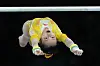 Zhang Yihan of China competes in the women's artistic gymnastics individual uneven bars finals at Bercy Arena in Paris on Sunday. [AP/YONHAP]