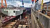 A ship commissioned by the U.S. government is under construction at the Hanwha Philly Shipyard in Philadelphia, Pennsylvania on July 16, 2025. [JOONGANG ILBO]