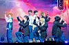 Boy band AHOF performs lead track “Rendezvous” during a showcase for the release of its first EP, “Who We Are,” at Yes24 Live Hall in eastern Seoul on July 1. [DANIELA GONZALEZ PEREZ]