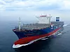 Hyundai Samho Heavy Industries testing a container vessel powered by liquefied natural gas. [HYUNDAI HEAVY INDUSTRIES GROUP]