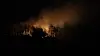 Wildfires spread on a mountain in Sancheong County, South Gyeongsang, on March 24. [YONHAP]