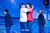 Boy band AHOF performs lead track “Rendezvous” during a showcase for the release of its first EP, “Who We Are,” at Yes24 Live Hall in eastern Seoul on July 1. [DANIELA GONZALEZ PEREZ]
