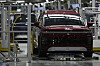 Vehicles move on the line at the Hyundai Motor Group Metaplant America on March 26 in Ellabell, Georgia. [AP/YONHAP]