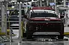 Vehicles move on the line at the Hyundai Motor Group Metaplant America on March 26 in Ellabell, Georgia. [AP/YONHAP]