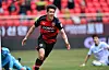Then-Pohang Steelers forward Song Min-kyu celebrates scoring a goal during a K League 1 match against Incheon United at Pohang Steelyard in Pohang, North Gyeongsang on Feb. 28, 2021. [NEWS1]