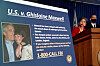 Audrey Strauss, acting United States attorney for the Southern District of New York, speaks alongside William F. Sweeney Jr., assistant director in charge of the New York office, at a news conference announcing charges against Ghislaine Maxwell for her role in the sexual exploitation and abuse of minor girls by Jeffrey Epstein in New York on July 2, 2020. [REUTERS/YONHAP]