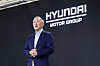 Hyundai Motor Group Executive Chair Euisun Chung delivers a New Year's message at Kia's AutoLand in Gwangmyeong, Gyeonggi, in early January. [HYUNDAI MOTOR]