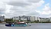 Hangang Bus departs for Ttukseom in eastern Seoul during its inaugural public ferry ride on July 1. [JOINT PRESS CORPS]
