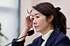 Kang Sun-woo, nominee for minister of gender equality and family, responds to parliamentary questioning at her confirmation hearing held at the National Assembly in Yeouido, western Seoul, on July 14. [NEWS1]