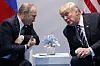 President Donald Trump, right, meets with Russian President Vladimir Putin at the G-20 Summit in Hamburg, July 7, 2017. [AP/YONHAP]