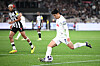 Tottenham Hotspur captain Son Heung-min, right, shoots during a postseason match against Newcastle United at Melbourne Cricket Ground in Melbourne, Australia on Wednesday. [EPA/YONHAP]