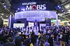 Hyundai Mobis booth is crowded with visitors at the CES 2025 in Las Vegas in January. [HYUNDAI MOBIS]