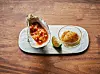 Oysters with gochujang salsa sauce and scallops with green plum mignonette by Mingles' Kang Min-goo [KOREAN FOOD PROMOTION INSTITUTE]