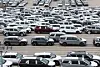 Cars ready for exports are piled up at a port in Pyeongtaek, Gyeonggi on Sept. 16. [YONHAP]