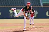 Kia Tigers starter James Naile pitches against the Doosan Bears at Jamsil Baseball Stadium in southern Seoul on March 14. [KIA TIGERS]