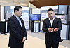 Lotte Group Chairman Shin Dong-bin attends a session where group affiliates showcased its AI use cases on Jan. 9, held before the group-wide meeting later that day. [LOTTE]