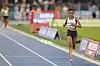 Beatrice Chebet, of Kenya, crosses the finish line to win the women 5000 meters at the Diamond League Golden Gala Pietro Mennea athletics meet at the Stadio Olimpico in Rome, Friday, June 6, 2025. [AP/YONHAP]