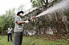 Quarantine workers conduct mosquito lava extermination in Suwon, Gyeonggi on Sept. 25. [NEWS1]