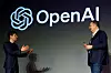 ARM CEO Rene Haas and OpenAI CEO Sam Altman attend an event to pitch AI for businesses in Tokyo, Japan, on Feb. 3. [REUTERS/YONHAP]