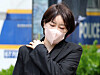 Moon Da-hye, daughter of former president Moon Jae-in, at the Seoul Western District Court on April 17 [NEWS1]