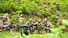 North Korean special operations troops conduct a tactical drill using drones as North Korean leader Kim Jong-un observes a combined tactical training exercise of various military branches on May 13, in this screen capture from Korea Central Television. [YONHAP]