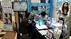 A tourist receives a cosmetic surgery consultation at an experience booth during Seomyeon Medical Street Festival held in Seomyeon, Busan, in 2017. [JOONGANG ILBO]