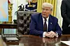 President Donald Trump speaks to reporters after signing an executive order in the Oval Office of the White House on Feb. 13, 2025, in Washington. [AP]