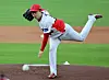 Kia Tigers' Yang Hyeon-jong pitches during a game against the Lotte Giants at Gwangju-Kia Champions Field in Gwangju Wednesday, when he broke the all-time KBO strikeout record. [YONHAP]