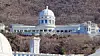 The Unification Church's headquarters Cheon Jeong Gung, top, and its major facility Cheon Seung Jeon, bottom, in Gapyeong, Gyeonggi [SON SUNG-BAE]