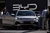 Visitors check out the BYD Atto 3 at the IAA motor show in Munich on Sept. 8, 2023. The European Union has launched an investigation into Beijing’s support for its EV industry, adding to tensions between the West and China. [AP/YONHAP]