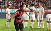Pohang Steelers' Oberdan celebrates scoring during a Korea Cup match against FC Seoul at Pohang Steelyard in Pohang, North Gyeongsang, on July 17, 2024. [YONHAP]