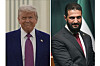 This combination of photos shows U.S. President Donald Trump, left, in Riyadh, Saudi Arabia on May 13 and Syria's President Ahmad al-Sharaa in Ankara, Turkey, on Feb. 4. [AP/YONHAP]