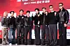 Musicians featuring as producers of the twelfth season of Mnet's ″Show Me The Money″ hip-hop competition program pose for photos during a press conference held in southern Seoul on Jan. 15. From left: Lil Moshpit, Jay Park, Loco, Gray, Zico, Crush, Hukky Shibaseki and J-Tong.[DANIELA GONZALEZ PEREZ]