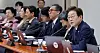 President Lee Jae Myung, right, speaks during a Cabinet meeting at the Yongsan presidential office in central Seoul on July 1. [JOINT PRESS CORPS]